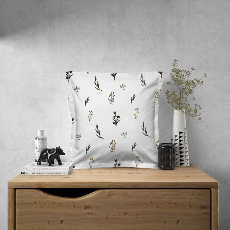 Ervi povlak na polštář bavlněný s lemem - Louka snů