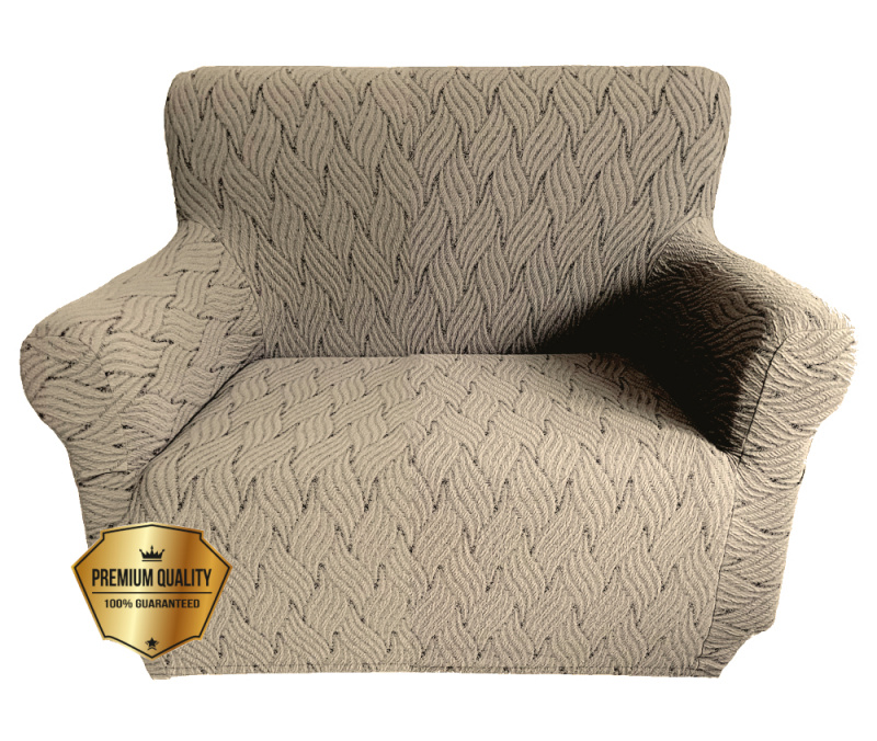 Napínací potah na křeslo Madrid - camel