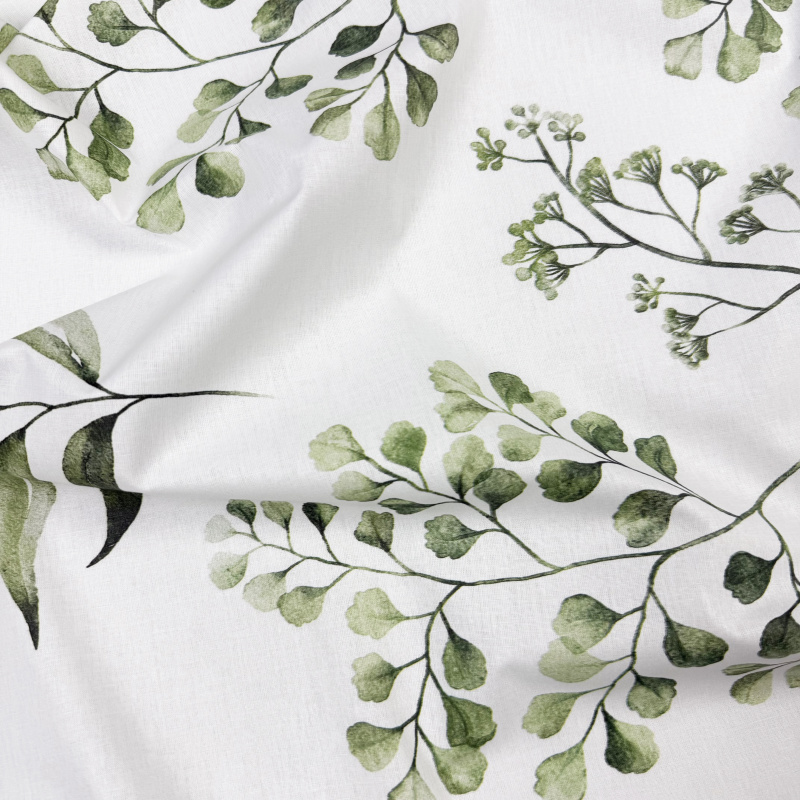 Ervi Bavlněné napínací prostěradlo - Zelená harmonie