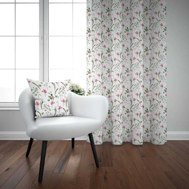 Ervi Bavlněný závěs - Dotek květů