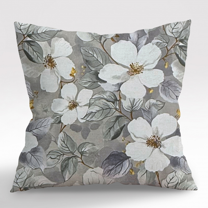 Ervi povlak na polštář Bavlněný - Tichá romance šedé