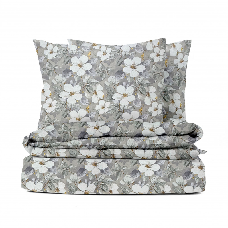 Ervi Bavlněné povlečení - Tichá romance šedé