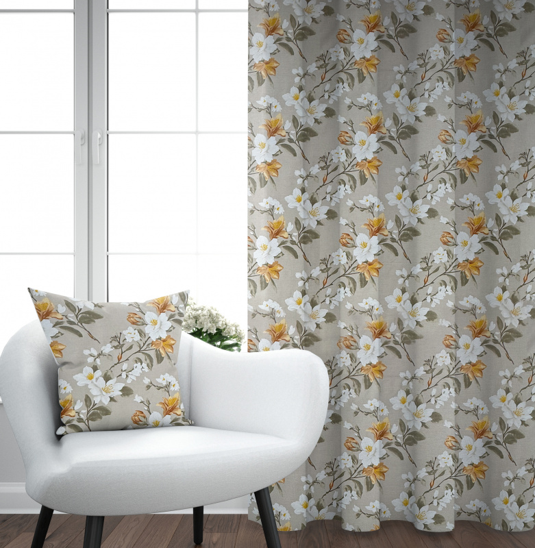 Ervi Bavlněný závěs - Magnóliový klid