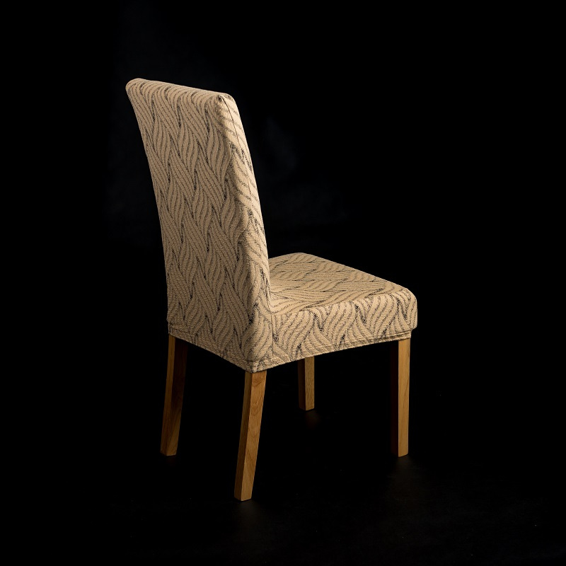 Napínací potah na židli s opěradlem Madrid - gold