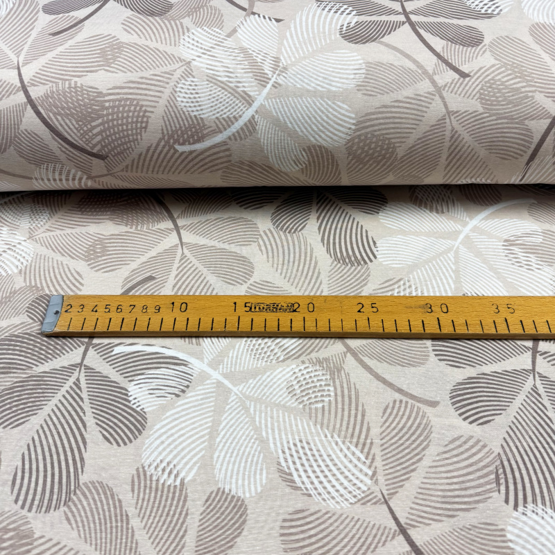 š.240cm Ervi Bavlněná látka/plátno - Listová poezie - 37609-3, metráž