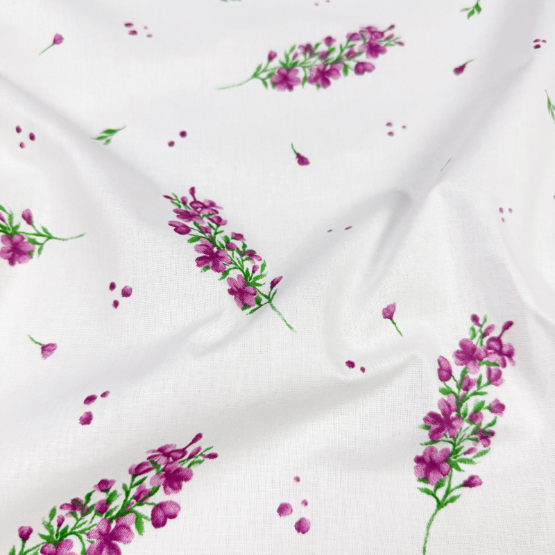 š.240cm Ervi Bavlněná látka/plátno - Růžový květ jara - 30804-3, metráž