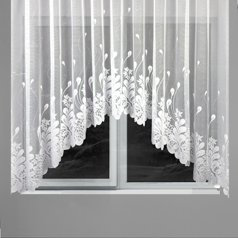 Ervi oblouková hotova záclona s řasící páskou - 15188