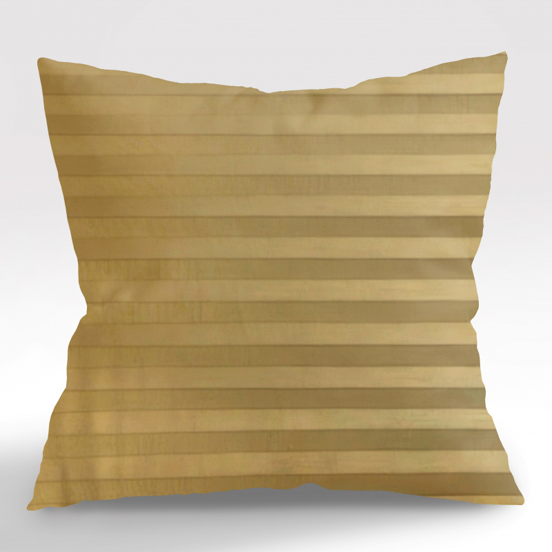 Ervi Saténový Damaškový povlak na polštář DELUXE - Gold