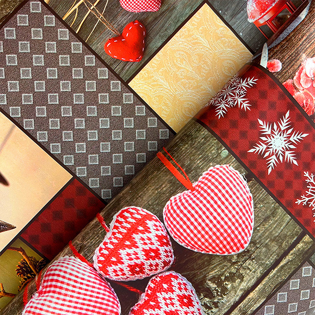 Ubrus PVC DC-555 – Vánoční vzpomínky (různé velikosti)