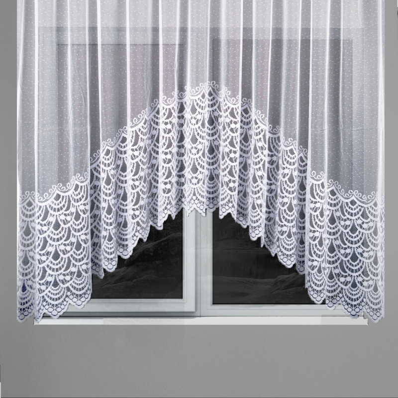 Ervi oblouková hotova záclona s řasící páskou - 4893