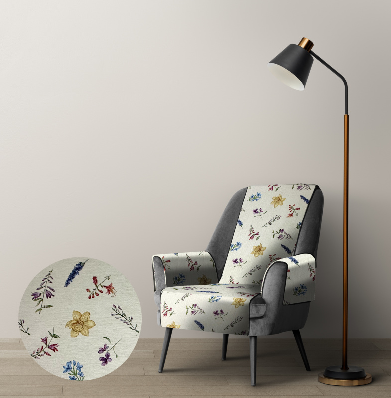 Ervi Gobelínový přehoz na křeslo - Narcisová romance