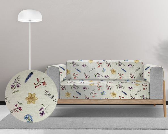 Ervi Gobelínový  přehoz na sedačku/postel - Narcisová romance