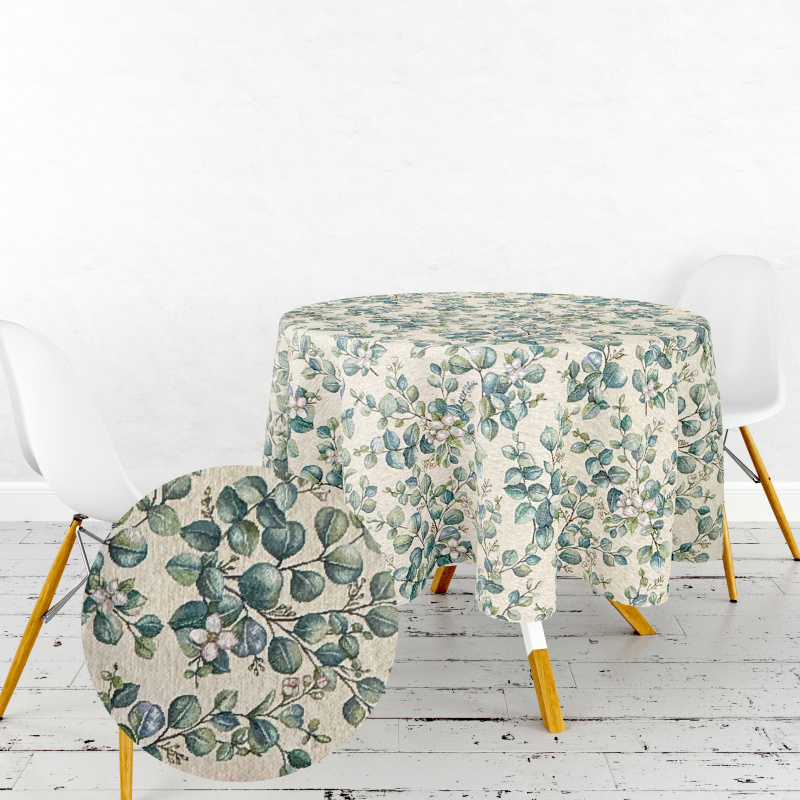 Ervi Gobelínový ubrus na stůl kulatý - Přírodní krása